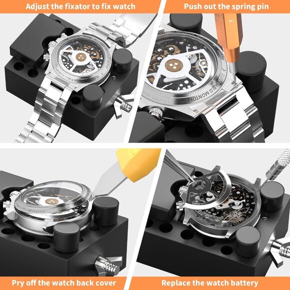 Watch Link Removal Kit, Watch Repair Kit, Watch Case Opener Spring Bar Tools - Picture 5 of 6